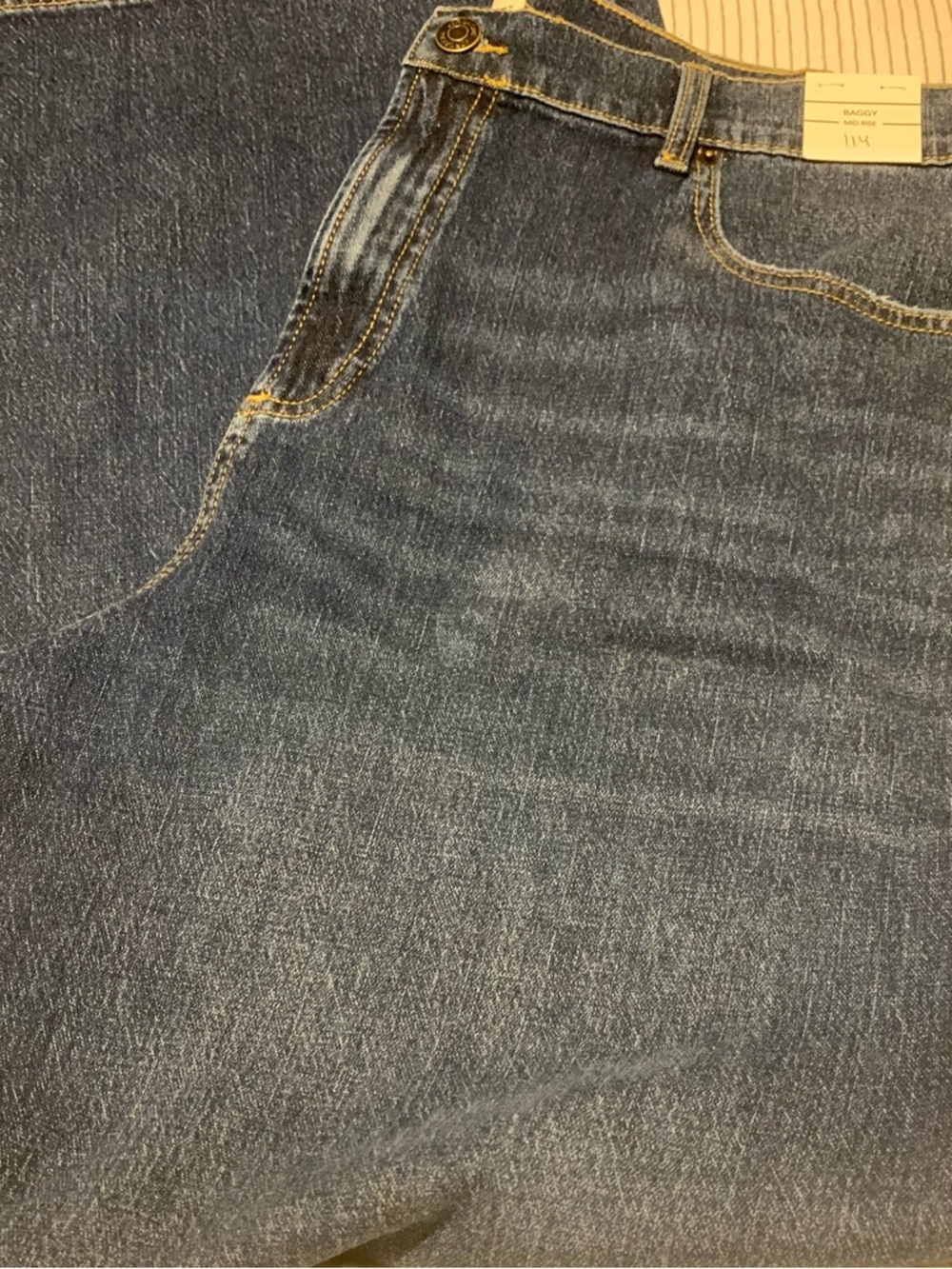 Jordache Wide-Leg High-Rise Jeans in Medium Blue - Picture 3 of 4